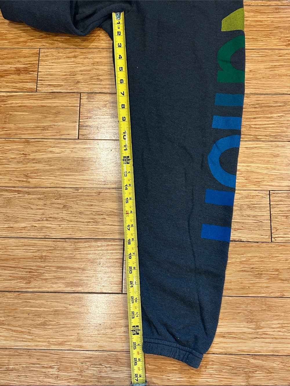 Aviator Nation Charcoal Joggers with Rainbow Logo Women’s XS - Picture 6 of 7